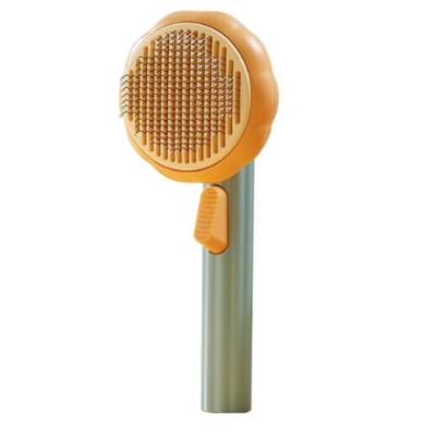 Perie pentru parul animalelor de companie cu buton pentru o curatare usoara