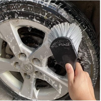 Perie pentru roti/anvelope 215 x 55 x 55 mm Gri/Negru