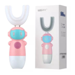 Periuta de dinti electrica pentru copii, forma de U, ROZ