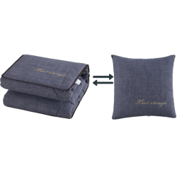 Perna 2 in 1 multifunctionala 40x40x10cm/110x150cm ALBASTRA