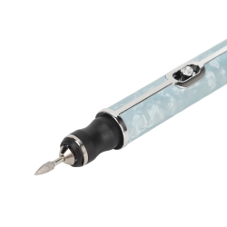 Pila electrica de unghii fara fir albastra cu 5 capete