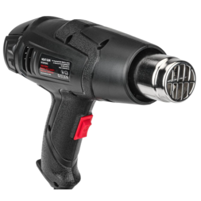 Pistol cu aer cald rezistent putere 2000 W temperatura 300 / 600 grade Negru