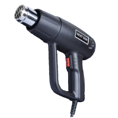 Pistol cu aer cald rezistent putere 2000 W temperatura intre 300 si 600 grade Negru