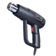 Pistol cu aer cald rezistent putere 2000 W temperatura intre 300 si 600 grade Negru