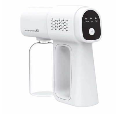 Pistol de pulverizare K5 pentru dezinfectie, Incarcare USB, Nanotehnologie, Umidificare/Dezinfectare/Atomizare, 380ml