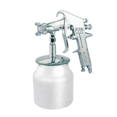 Pistol de vopsit F-75 S  cu aer comprimat + rezervor 750ml CUPA DEDESUBT