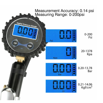Pistol digital pentru umflat roti