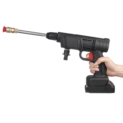 Pistol pentru spalat de inalta presiune putere 18V Negru Pistol pentru spalat de inalta presiune putere 18V Negru