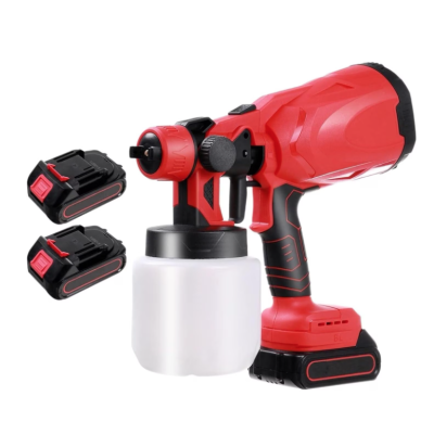 Pistol profesional de vopsit si zugravit electric 800 ml si 2 acumulatori 48V Portabil