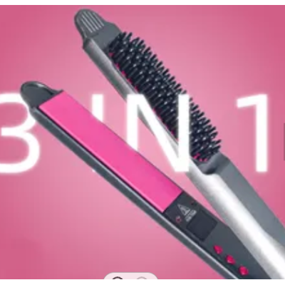 Placa indreptat parul tip perie fara fir