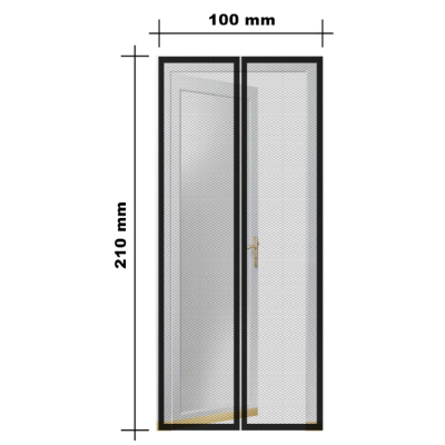 Plasa Anti Insecte pentru usi imprimeu Fluturi inchidere magnetica 100x210 cm