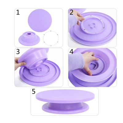 Platou rotativ pentru ornat si decorat torturi