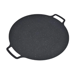 Plita Japoneza rotunda cu manere placa grill antiaderenta diametrul 28 cm