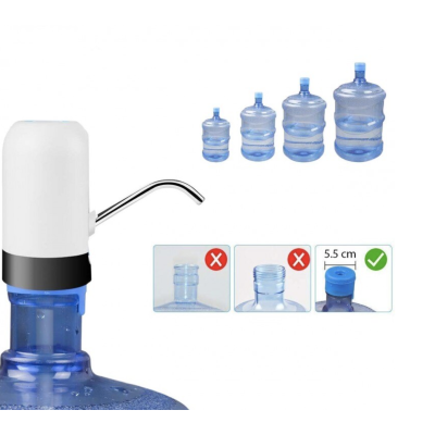 Pompa electrica pentru bidon apa 5W reincarcabila USB Touch Control indicator LED pentru baterie