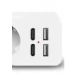 Prelungitor JORTAN OG2204 cu 4 prize 2 porturi USB si 2 Type C 2 metri