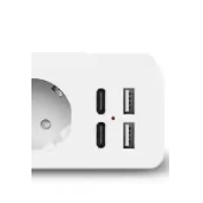 Prelungitor JORTAN OG2205 cu 5 prize 2 porturi USB si 2 Type C 2 metri