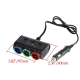 Priza auto 12V/24V Olesson 1523  cu 5 intrari 120W negru