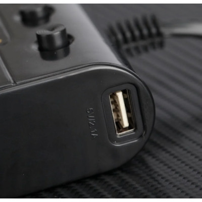 Priza auto 12V/24V Olesson 1523  cu 5 intrari 120W negru