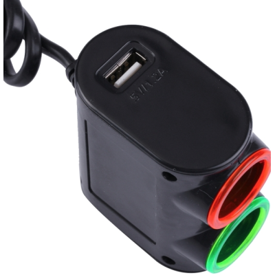 Priza auto 12V Olesson 1631 cu 3 intrari 120W negru