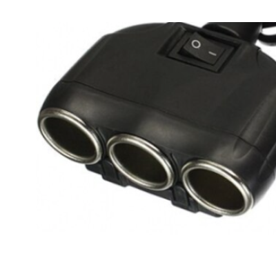 Priza auto 12V si 24V Olesson 1634 cu 4 intrari 120W negru