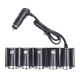 Priza auto 1504 cu 6 intrari  12V  In-Car negru MULTIPLICATOR