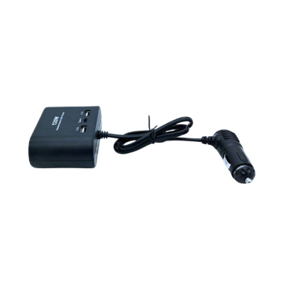 Priza auto 3 cai si USB 120W Olesson 1653