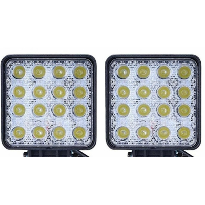 Proiectoare Led Off Road TP-1648 48W 16 12V-24V PATRATE -  Set 2 Bucati