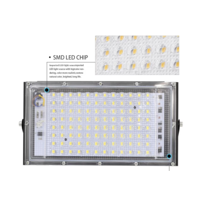 Proiector 100W 12V 96 led smd cu lupa Dreptunghoular CaiCai CLESTI