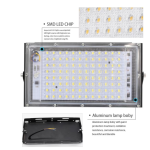 Proiector 100W 220V 96 led cu lupa Dreptunghiular