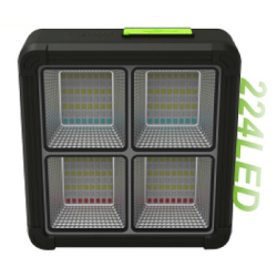 Proiector 224 LED Solar cu Baterie GD-2206B 4 Moduri de Iluminare 120W