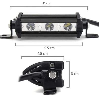 Proiector 3LED auto 9W 6000K 12/24V