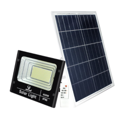 Proiector cu panou solar 400W si telecomanda BJ400W