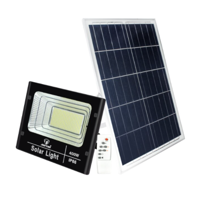 Proiector cu panou solar 400W si telecomanda BJ400W