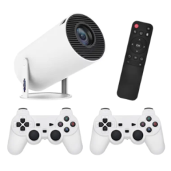 Proiector de jocuri X10 Plus 4K 120 lumeni 64 GB cu telecomanda 10000 de jocuri si 2 controller  Proiector de jocuri X10 Plus 4K 120 lumeni 64 GB cu telecomanda 10000 de jocuri si 2 controller