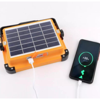 Proiector Led 500W D8 cu Panou Solar 3 moduri lumina, Functie Stroboscop