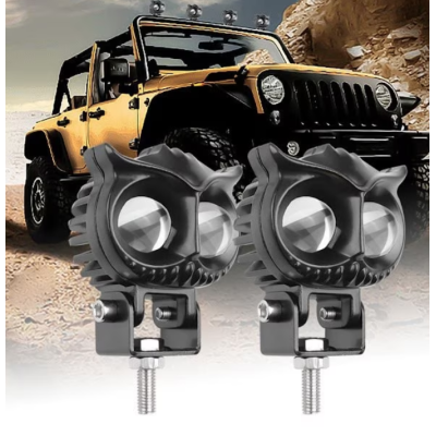 Proiector LED auto cu 2 FAZE putere 30W 6000K model bufnita