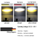 Proiector LED auto cu 2 FAZE putere 30W 6000K model bufnita