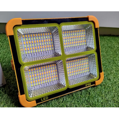 Proiector LED cu panou solar putere 500W portocaliu