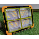 Proiector LED cu panou solar putere 500W portocaliu