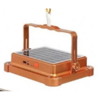 Proiector LED cu panou solar putere 500W portocaliu