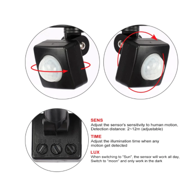 Proiector led cu senzor de miscare, 50W, 4000lm 220V