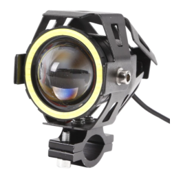 Proiector led U7 angel eyes, Moto, ATV, Off Road cu 2 faze si mod stroboscop 