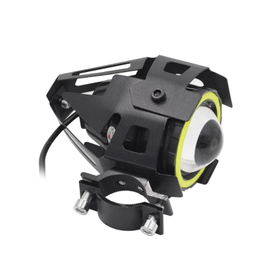 Proiector led U7 angel eyes, Moto, ATV, Off Road cu 2 faze si mod stroboscop