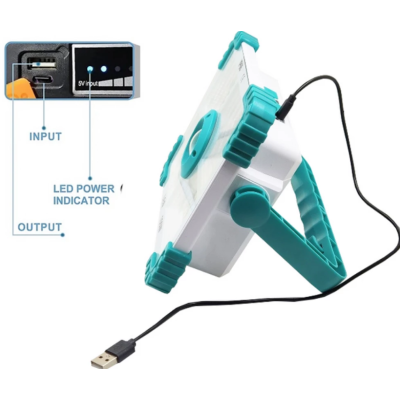 Proiector solar COBA CB F188 cu 188 LED putere 100 W alb/albastru 5 casete