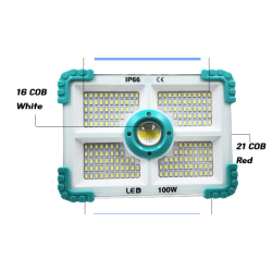 Proiector solar COBA CB F188 putere 100W si 188 LED