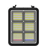 Proiector solar GD PLUS  2208C 4 tipuri de iluminare incarcare telefon putere 400W