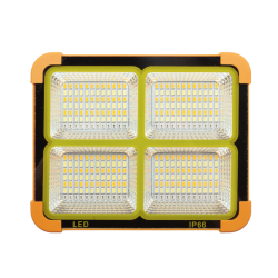 Proiector Solar portocaliu Portabil 336 led D10 4 casete