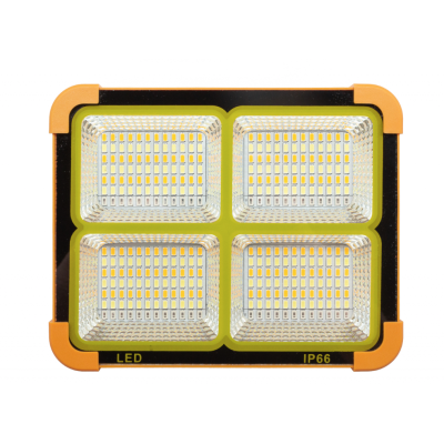 Proiector Solar portocaliu Portabil 336 led D10 4 casete