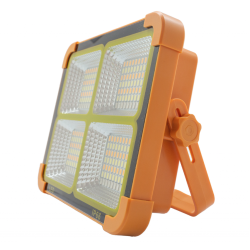 Proiector Solar portocaliu Portabil 336 led D10 4 casete