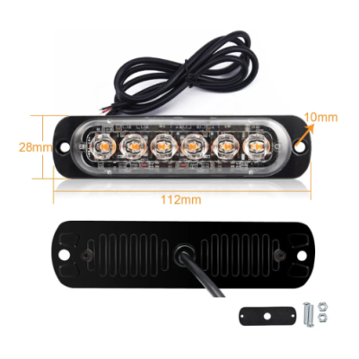 Proiector stroboscopic 6 LED-uri pentru grila